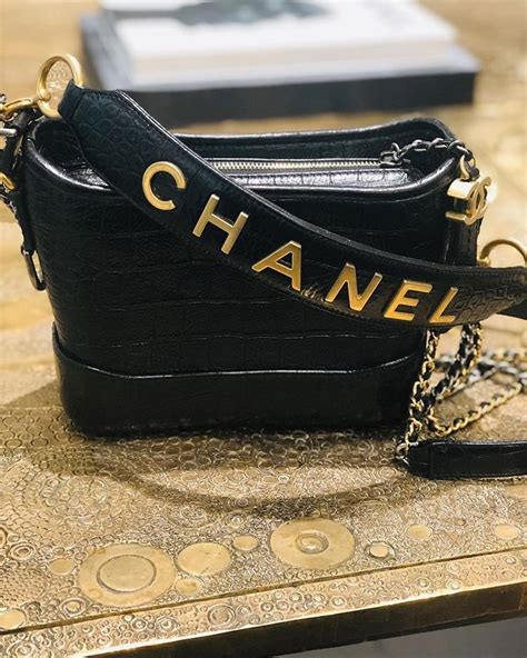 chanel gabrielle bag croc embossed|Chanel gabrielle leather bag.